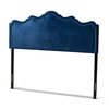 Baxton Studio Nadeen Royal Blue Velvet Upholstered Queen Size Headboard 156-9345